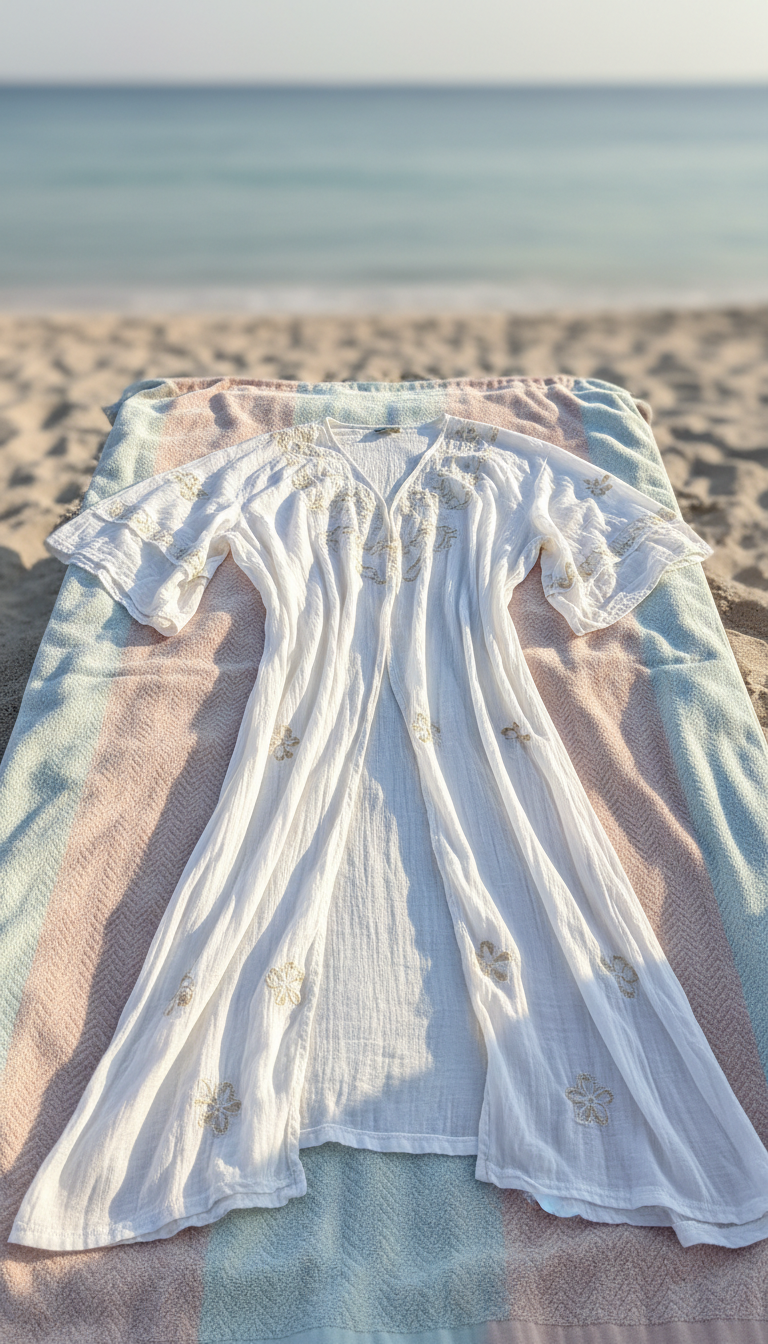 Copricostume Elegante da Spiaggia